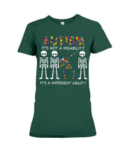 Load image into Gallery viewer, Autism It's A Different Ability Gift For Autism People Ladies Tee

