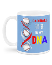 Load image into Gallery viewer, Baseball Be My DNA Gift For Sport Lovers Mug
