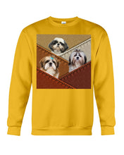 Load image into Gallery viewer, Three Cute Shih Tzu In Bag Gift For Dog Lovers Sweatshirt
