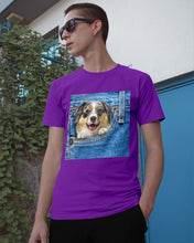 Load image into Gallery viewer, Australian Shepherd In Denim Pocket Gift For Dog Lovers Guys Tee
