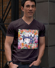 Load image into Gallery viewer, Embroidery Machine Flower Special Custom Design   For Girls Guys V-Neck
