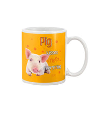 Load image into Gallery viewer, Pig Kisses Fix Everything Gift For Pig Lovers Mug
