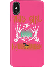 Load image into Gallery viewer, This Girl Loves Halloween Gift For Girls Phone case
