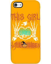 Load image into Gallery viewer, This Girl Loves Halloween Gift For Girls Phone case
