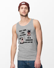 Load image into Gallery viewer, I See Every Morning Is A Schnauzer Who Loves Me Unisex Tank Top
