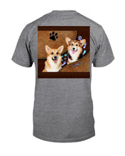 Load image into Gallery viewer, Corgi Paws Pattern Dog Mom Custom Name Gift For Manada Guys Tee
