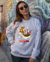 Load image into Gallery viewer, Baseball Xmas Sleigh Loading Gift For Baseball Lovers Sweatshirt
