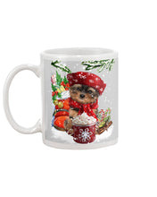 Load image into Gallery viewer, Yorkshire Terrier Loves Drinking Hot Latte Gift For Dog Lovers Mug
