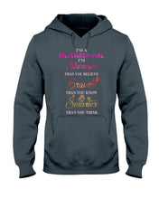 Load image into Gallery viewer, Birthday Gift For November Girl I'm Smarter Than You Think Hoodie

