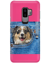 Load image into Gallery viewer, Australian Shepherd In Denim Pocket Gift For Dog Lovers Phone case
