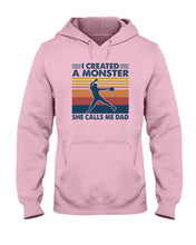 Load image into Gallery viewer, I Created A Monster She Calls Me Dad Giving Daughter Hoodie

