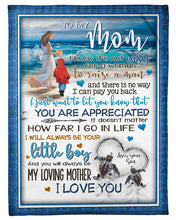 Load image into Gallery viewer, Giving For    Nana You'll Always Be My Loving Mother Custom Design Fleece Blanket
