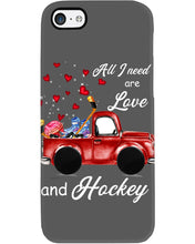 Load image into Gallery viewer, All I Need Are Love And Hockey Gift For Hockey Players Phone case
