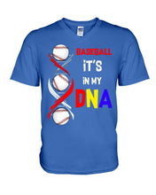 Load image into Gallery viewer, Baseball Be My DNA Gift For Sport Lovers Guys V-Neck
