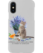 Load image into Gallery viewer, Cat With Coffee Is The Satisfaction Gift For Cat Lovers Phone case
