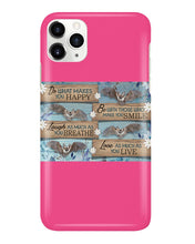 Load image into Gallery viewer, Do What Makes You Happy With Bats Gift For Girls Phone case
