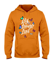 Load image into Gallery viewer, Butterfly Live Laugh Love Gift For Lover Hoodie
