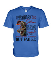 Load image into Gallery viewer, I’m A Daughter Of God Who Was Born In September Trending Gift For Birthday Guys V-Neck
