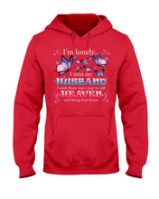 Load image into Gallery viewer, I'm Lonely I Miss My Husband Butterfly Gift For Lover Hoodie
