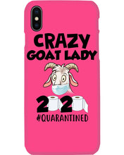 Load image into Gallery viewer, Crazy Goat Lady 2020 Quarantined Gift For Goat Lovers Phone case
