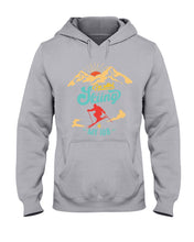 Load image into Gallery viewer, I'm Retired Skiing Is My Job Mountainous Terrain Hoodie

