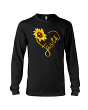 Load image into Gallery viewer, Black Phone Case Sunflower Faith Gift For Christians Unisex Long Sleeve
