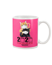 Load image into Gallery viewer, 2020 The Year When Shit Got Real Trending For Cat Lovers Mug
