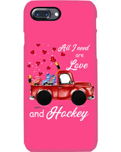Load image into Gallery viewer, All I Need Are Love And Hockey Gift For Hockey Players Phone case
