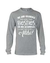 Load image into Gallery viewer, Me And Grandma Are More Than Besties Custom Gift For Family Unisex Long Sleeve
