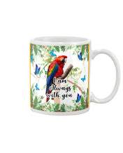 Load image into Gallery viewer, Scarlet Macaw With Butterflies I Am Always With You Gift For Lover Mug
