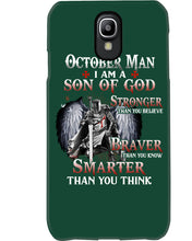 Load image into Gallery viewer, October Man Son Of God Birthday Meaningful Gift For Men Phone case
