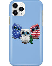 Load image into Gallery viewer, Lovely Phone Case Three Owl With US Flag Gift For Owl Lovers Phone case
