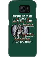 Load image into Gallery viewer, October Man Son Of God Birthday Meaningful Gift For Men Phone case

