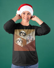 Load image into Gallery viewer, Three Cute Shih Tzu In Bag Gift For Dog Lovers Unisex Long Sleeve
