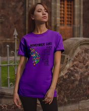 Load image into Gallery viewer, Birthday Gift For November Girl They Whispered To Her You Cannot Withstand The Storm Guys Tee
