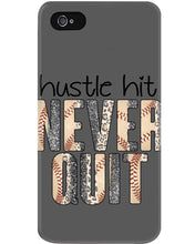 Load image into Gallery viewer, Baseball Hustle Hit Never Quit Gift For Lovers Phone case
