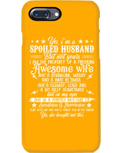 Load image into Gallery viewer, Shes Stubborn Messy And A Brat At Times Black Gift For Husband Phone case
