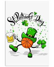 Load image into Gallery viewer, Basketball Saint Patrick's Day Gift For Basketball Lovers Vertical Poster
