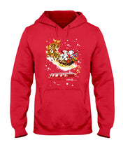 Load image into Gallery viewer, Baseball Xmas Sleigh Loading Gift For Baseball Lovers Hoodie
