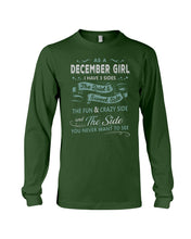Load image into Gallery viewer, December Girl I Have Three Sides Birthday Gift For Women Unisex Long Sleeve
