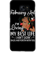 Load image into Gallery viewer, Betty Boop February Girl Living My Best Life Birthday Meaningful Gift Phone case
