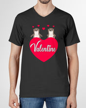Load image into Gallery viewer, Couple Otter Valentine's Day Gift For Otter Lovers Guys V-Neck
