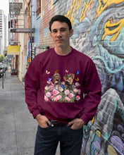 Load image into Gallery viewer, German Wirehaired Pointer With Peonies Gift For Dog Lovers Sweatshirt

