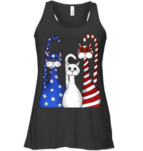 Load image into Gallery viewer, Cat Happy America  Independence's Day Special Custom Design Ladies Flowy Tank
