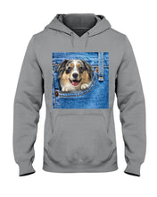 Load image into Gallery viewer, Australian Shepherd In Denim Pocket Gift For Dog Lovers Hoodie
