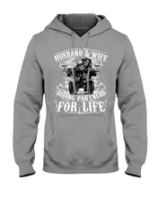 Load image into Gallery viewer, Husband And Wife Riding Partners For Life For Family Hoodie
