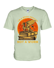 Load image into Gallery viewer, I'm A Book Dragon Not A Worm Gift For Dragon Lovers Guys V-Neck
