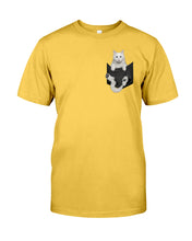 Load image into Gallery viewer, Cat In Your Front Pocket Great Gift For Cat Lovers Guys Tee
