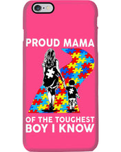 Load image into Gallery viewer, Proud Mama Of The Touchest Boy I Know Autism's Day Gift Phone case
