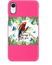 Load image into Gallery viewer, Scarlet Macaw With Butterflies I Am Always With You Gift For Lover Phone case
